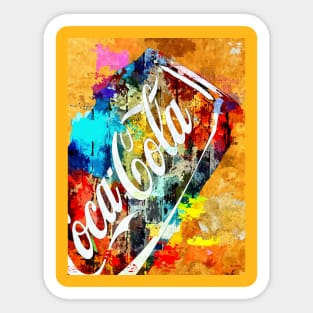 Coke Can Grunge Sticker